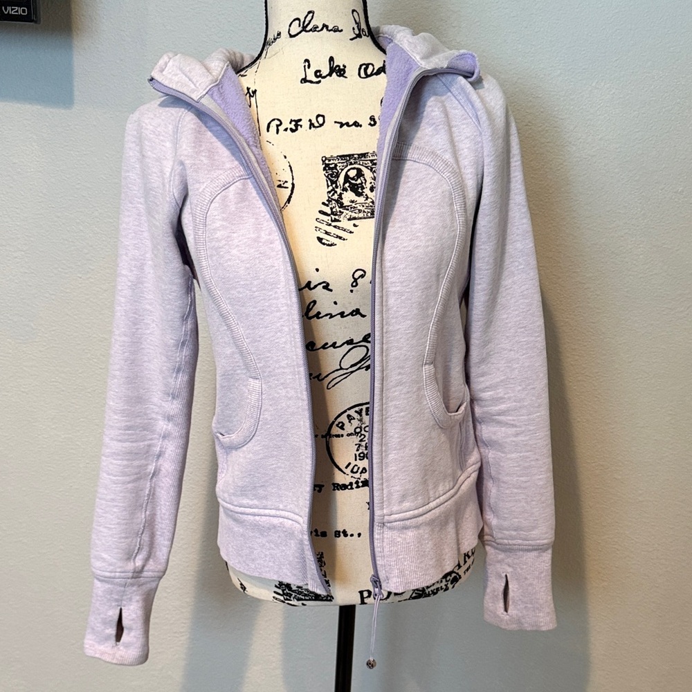 lululemon Lavender Hooded Bomber Jacket